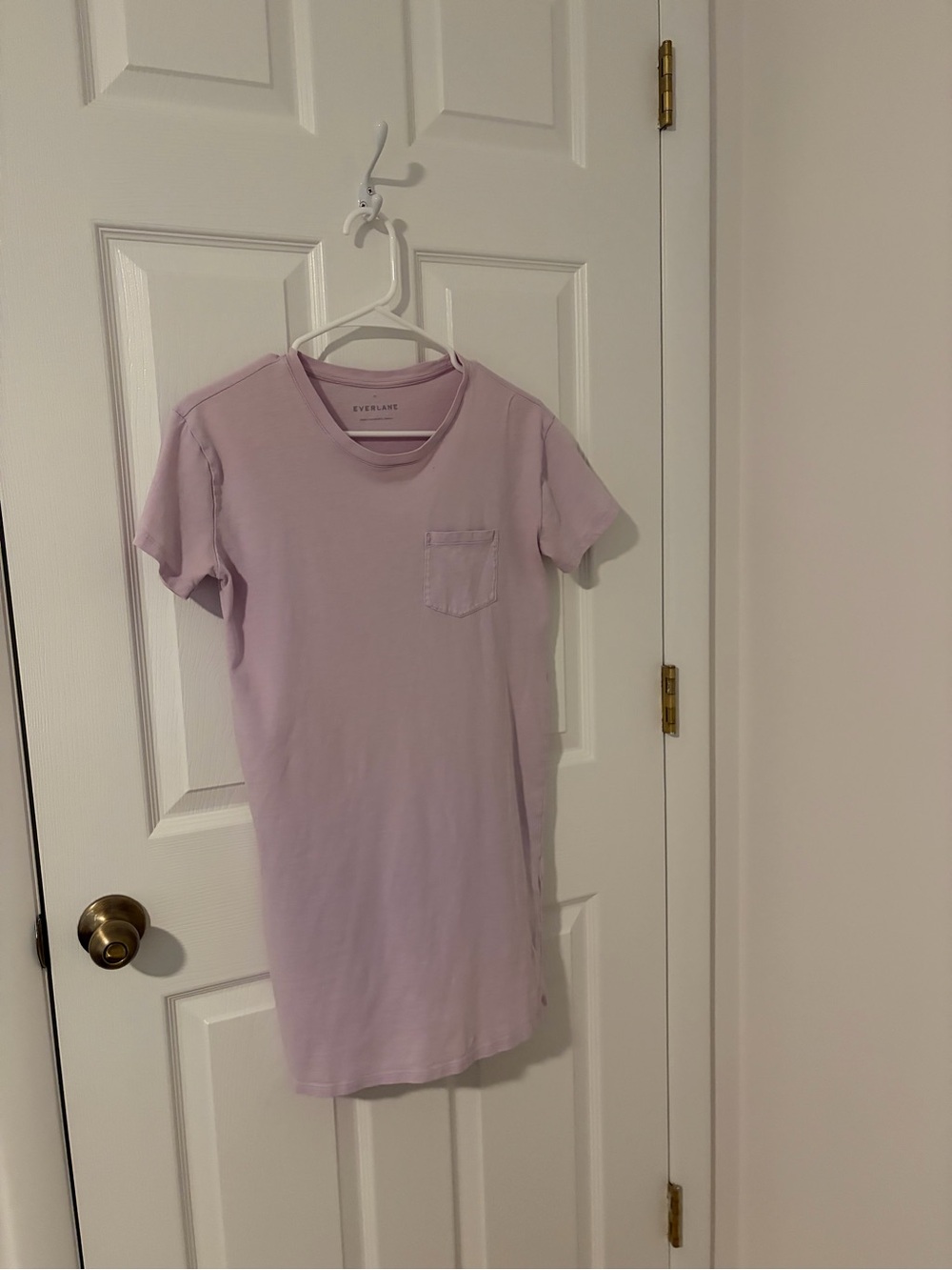 Everlane Lilac T-Shirt Mini Dress